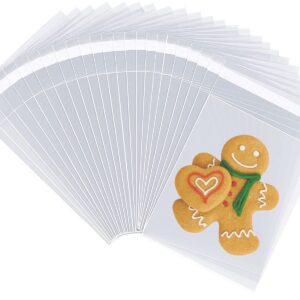 Self Seal Cello Bags - Clear Cellophane Packaging Bags | 100 Pack