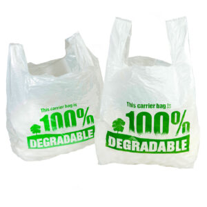 Biodegradable Carrier Bags With Handles | White Plastic Carrier Bags