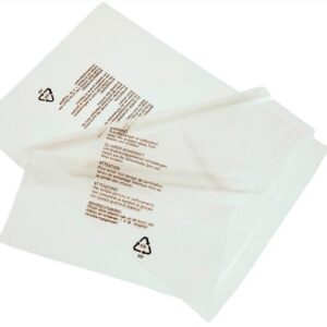 Warning Printed Garment Bags - Clear Self Seal Packaging | 100 Pack
